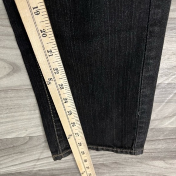 Calvin Klein Womens‎ Skinny Jeans Black Pockets Stitching Dark Wash Mid Rise 2 - Picture 7 of 12